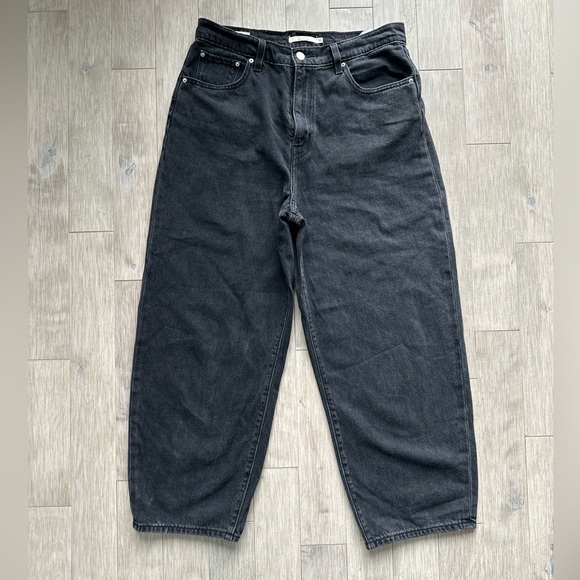 Levi's Denim - Levi's Balloon Leg Black Relaxed Jeans 30